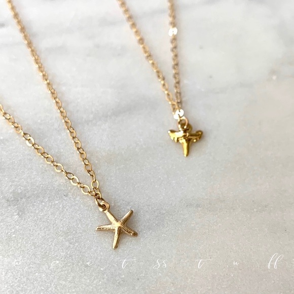 14k Gold Filled Starfish Necklace - Picture 1 of 6